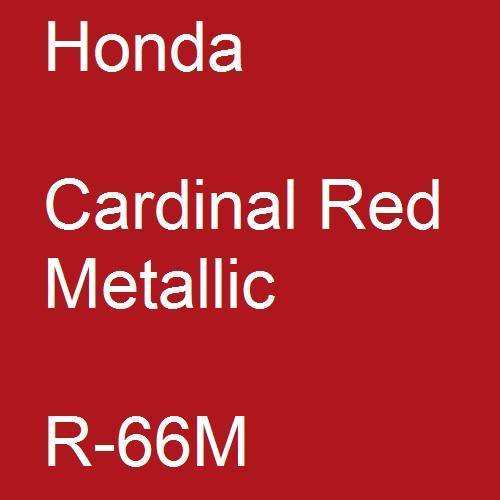 Honda, Cardinal Red Metallic, R-66M.